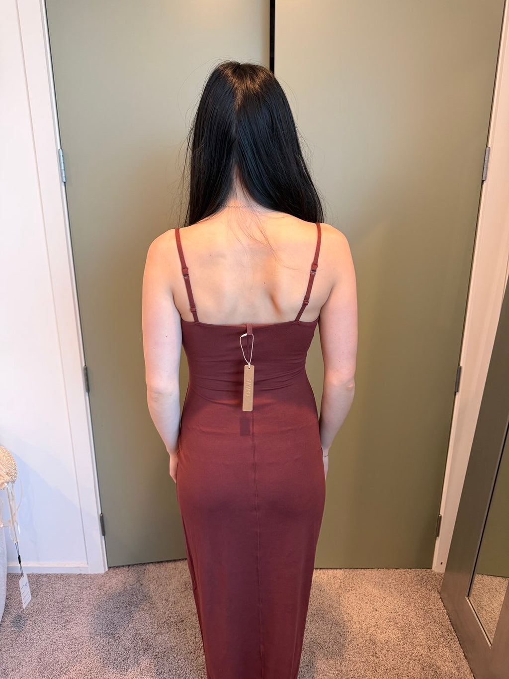 Skims Smooth Layers Scoop Neck Long Dress