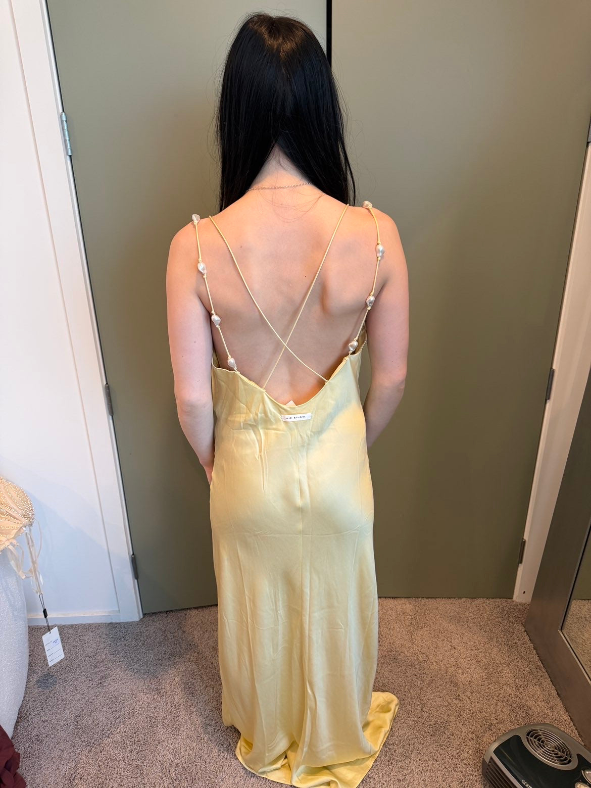 Aje Agate Crossback Maxi Dress