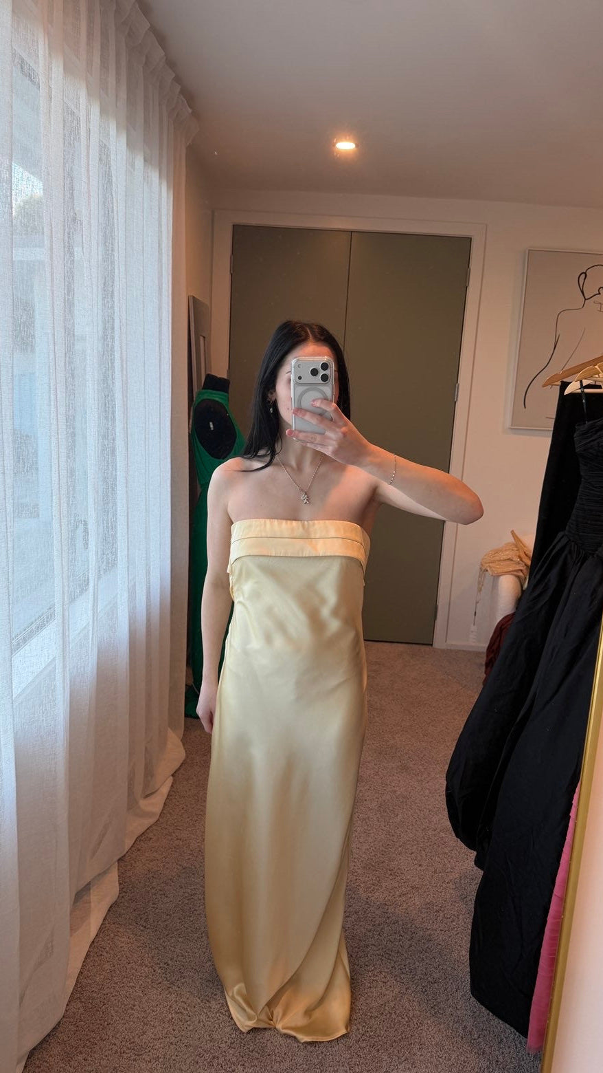 Beginning Boutique Strapless Maxi Dress