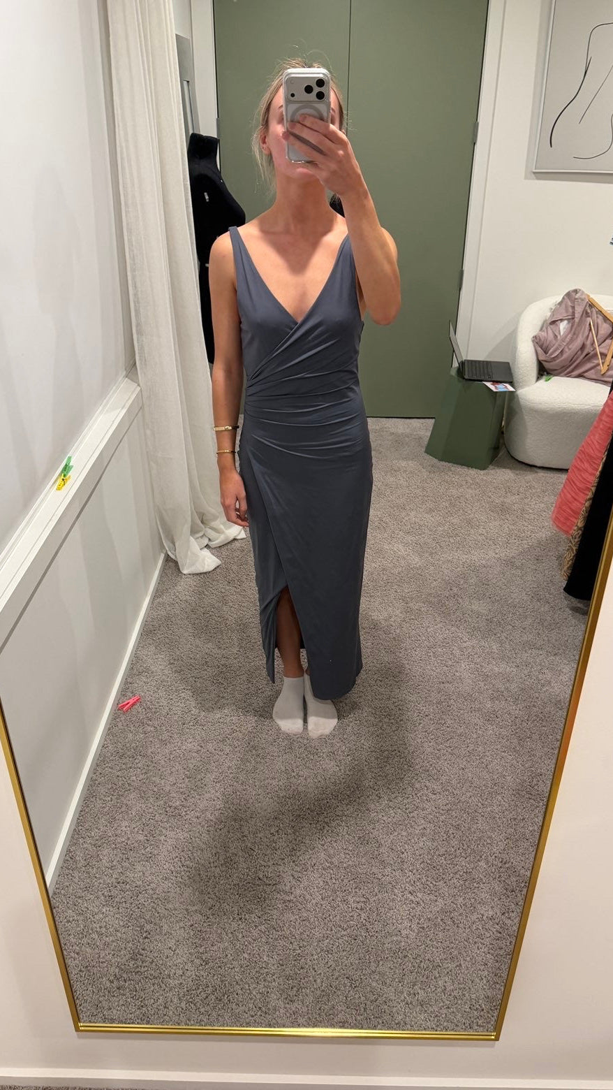 KOOKAÏ Dark Grey Midi Dress
