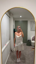 Zara Sequin Ruffle Mini Dress