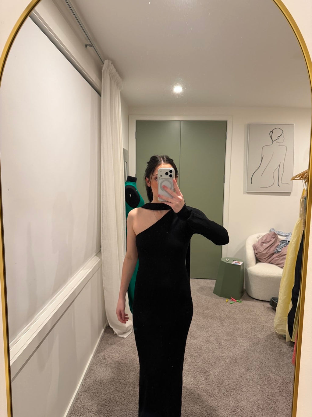 SNDYS Selma Knit Maxi Dress in Black
