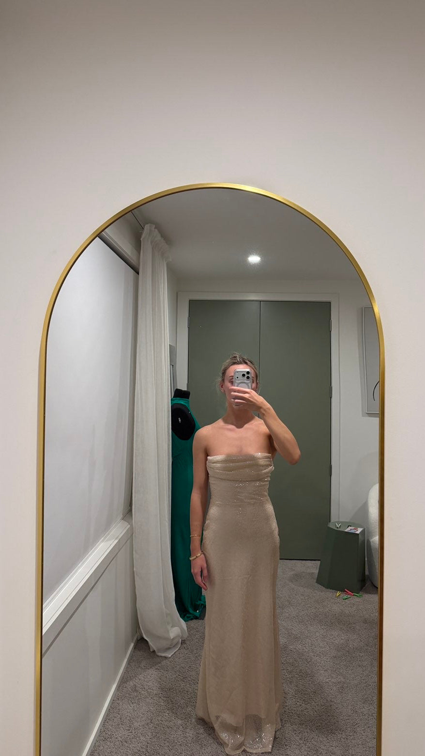Sleeveless Sequin Long Evening Gown