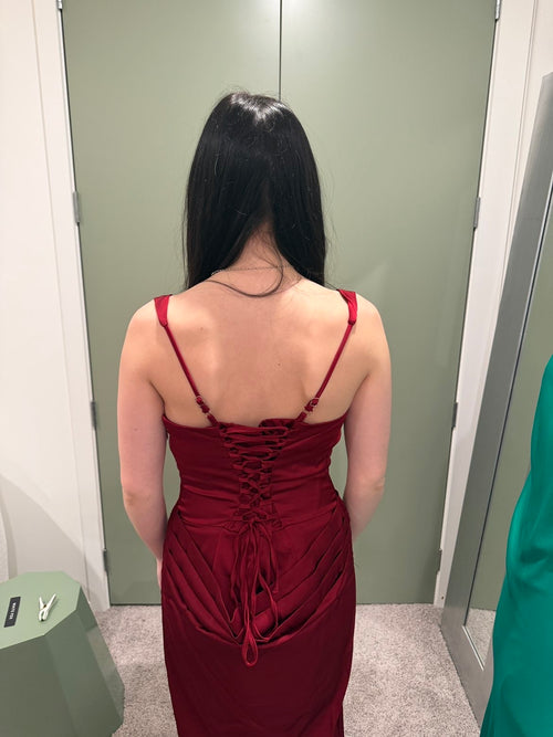 Backless Wrap Waist Bodycon Dress