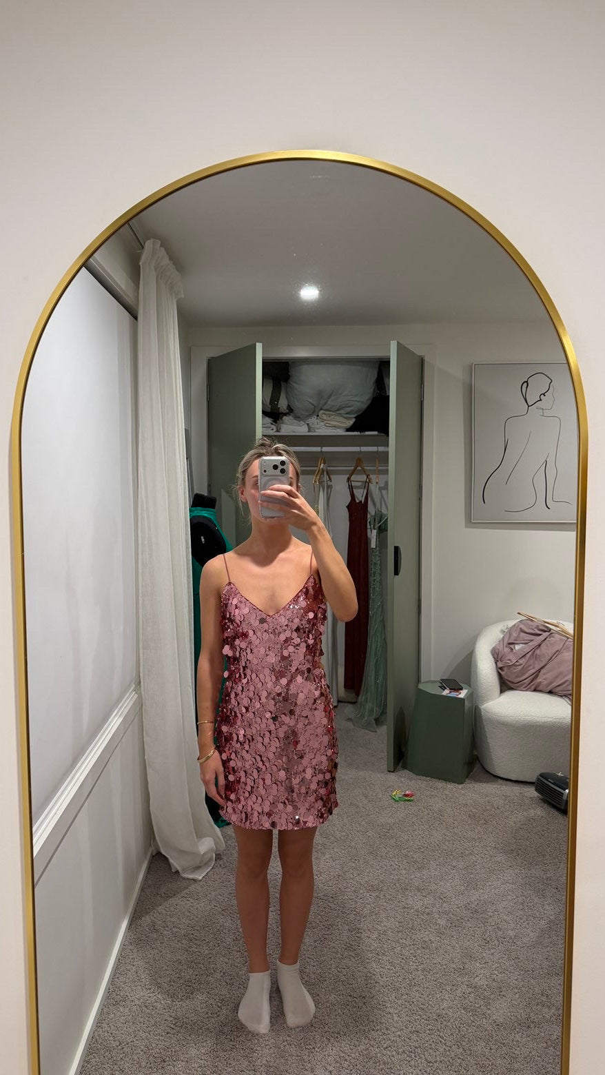 Meshki Romilly Sequin Mini Dress