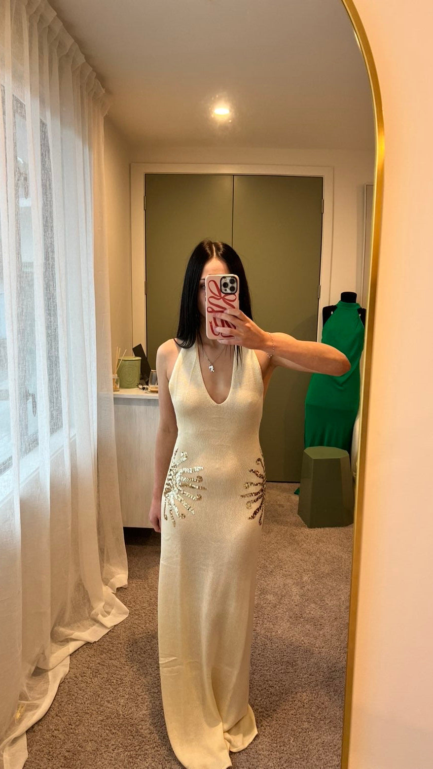 Meshki Ellington Knit Maxi Dress With Sequin