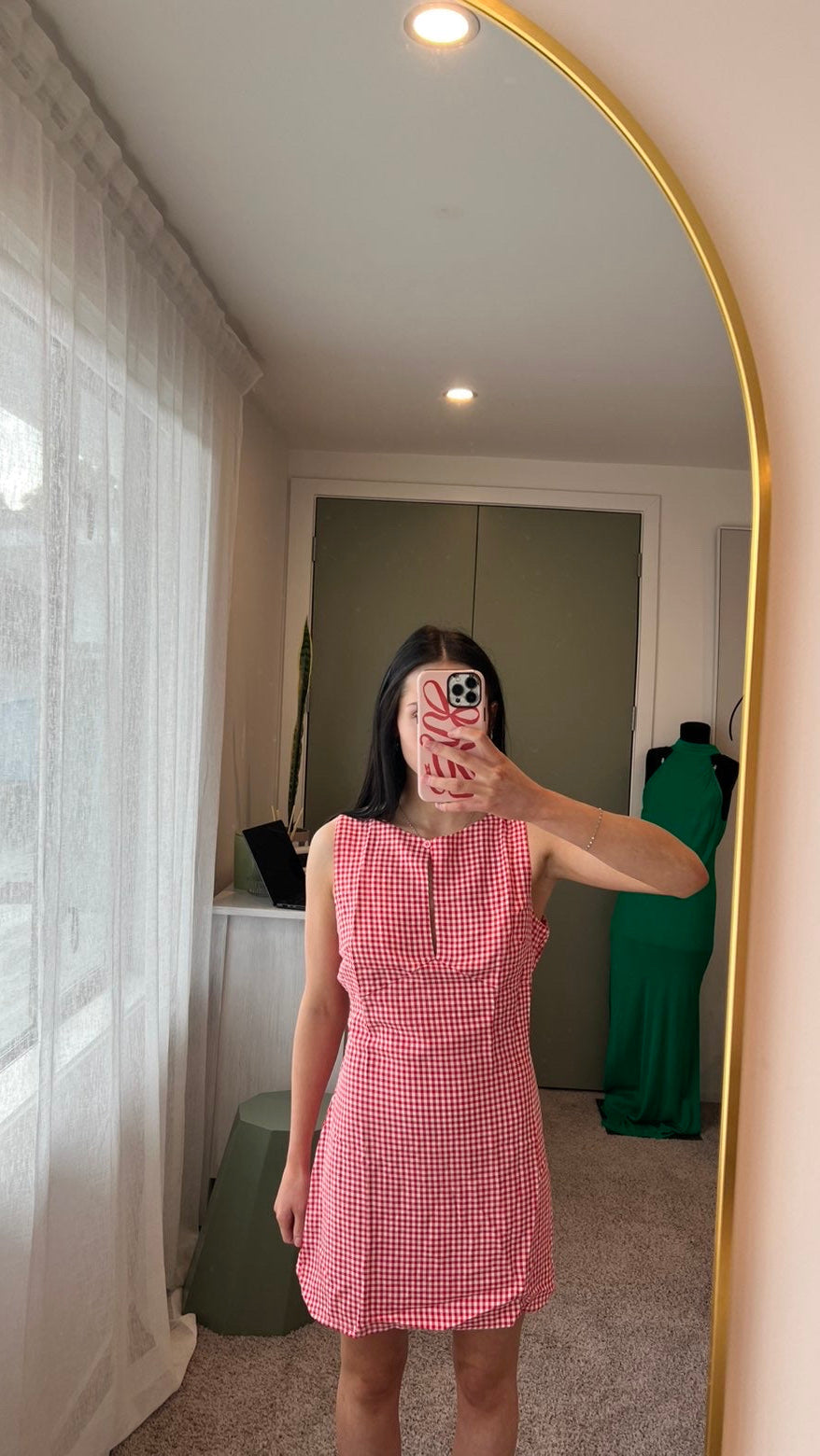 Meet Me There Gingham Dress