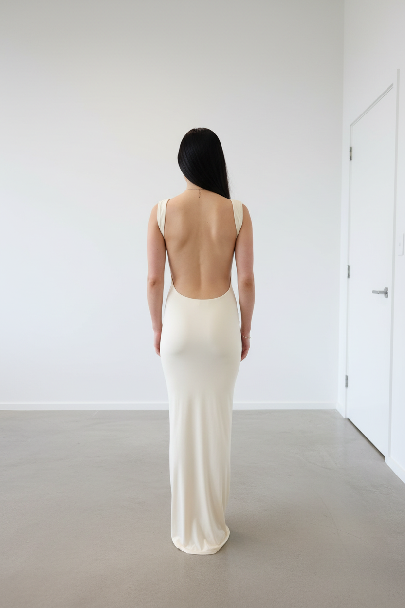 Tiger Mist Morana Dress - Back View Clean